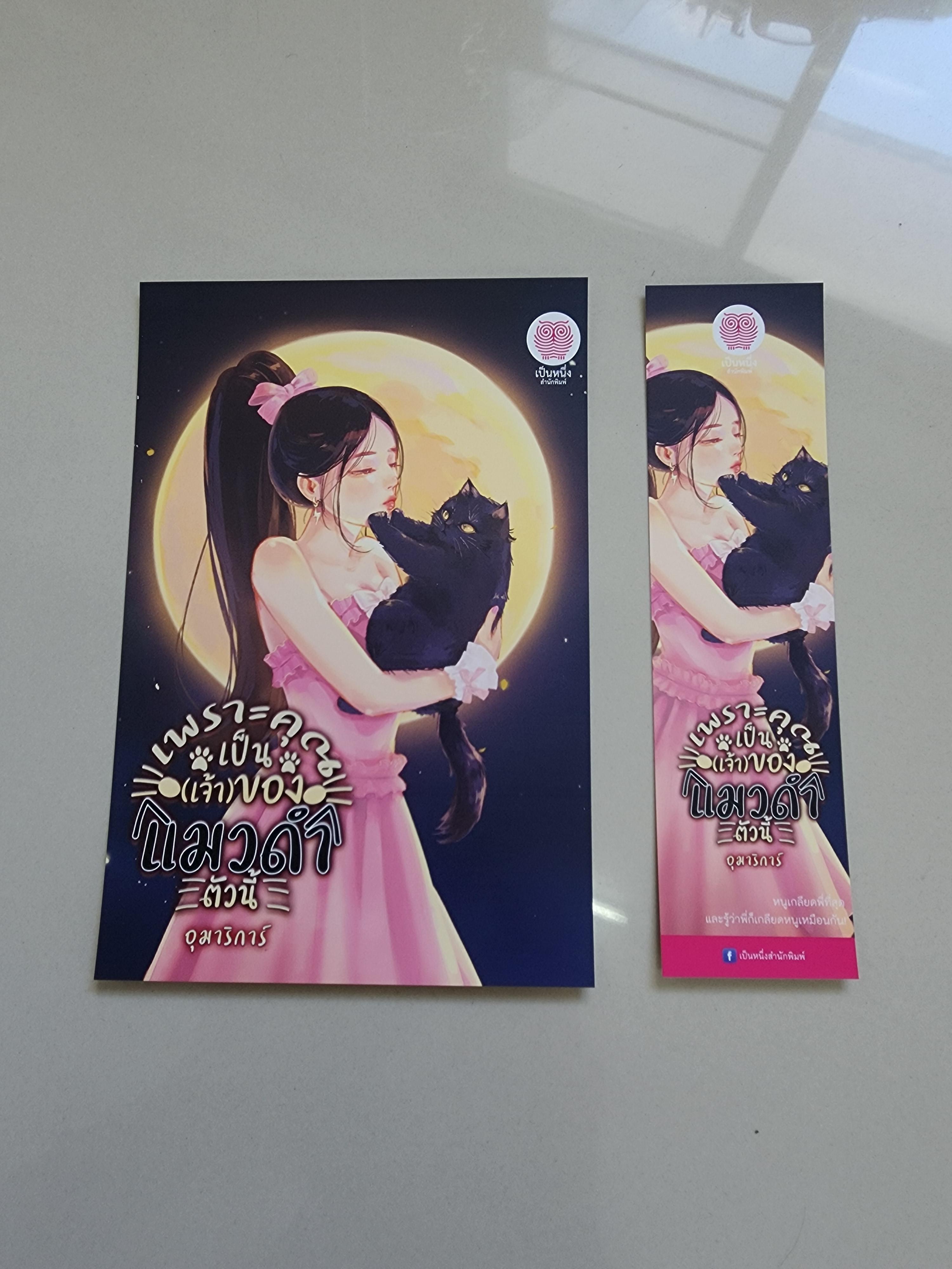 โปส+ที่คั่น เพราะคุณเป็นเจ้าของแมวดำตัวนี้
