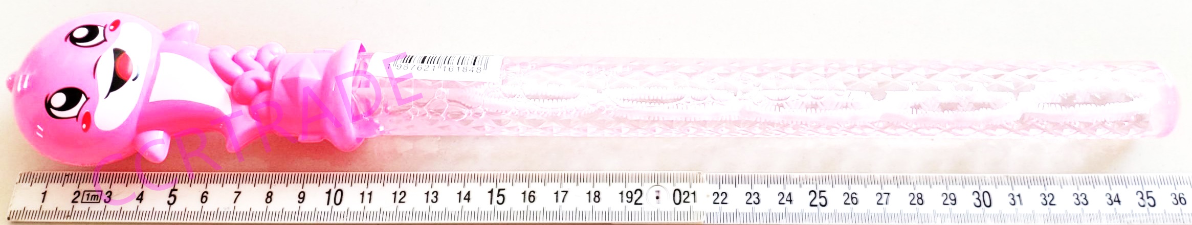 กระบองเป่าฟองโลมาการ์ตูน 36 ซม.กล่อง(1x24)