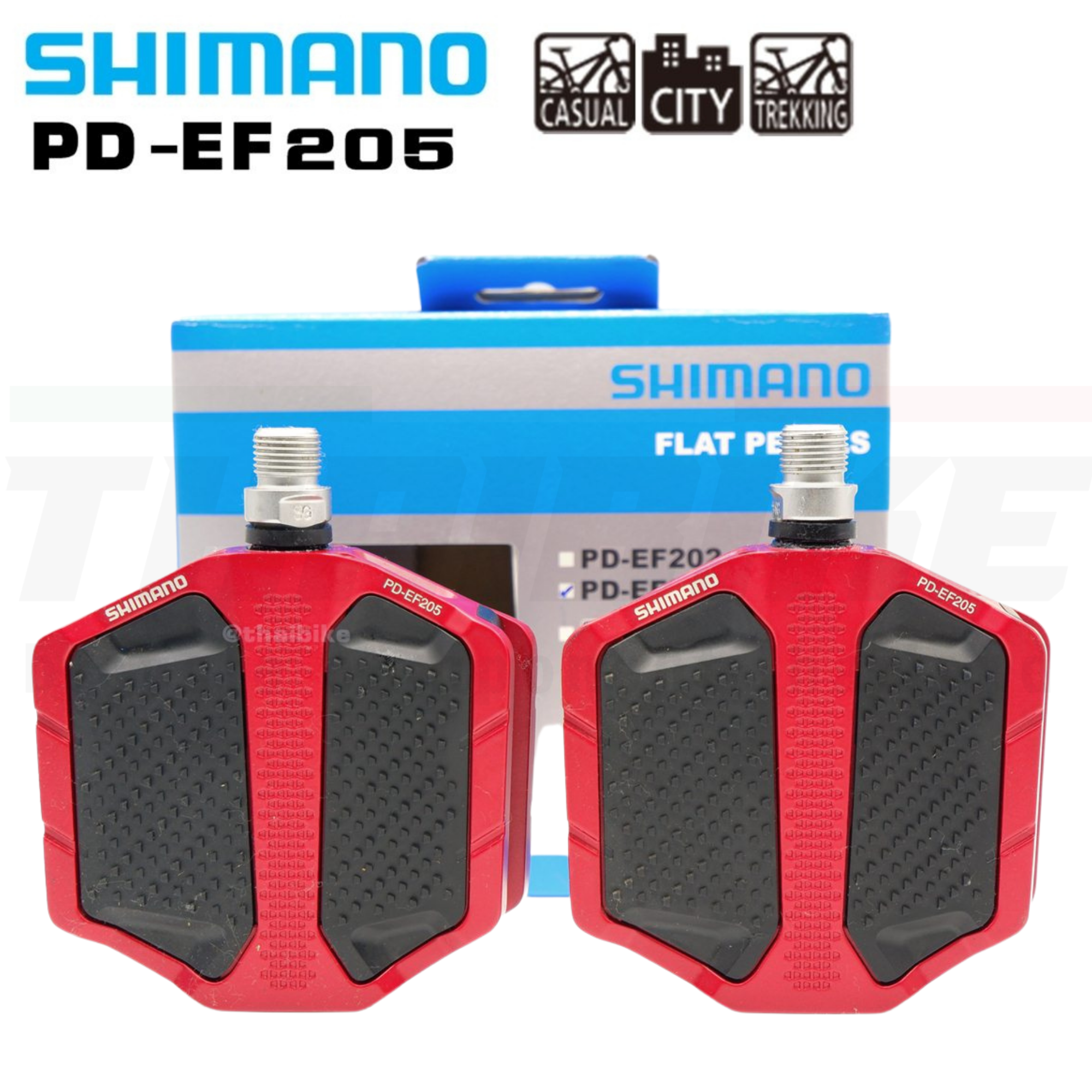บันไดจักรยานเสืออหมอบเสือภูเขา SHIMANO แบบ FLAT รุ่น EF205