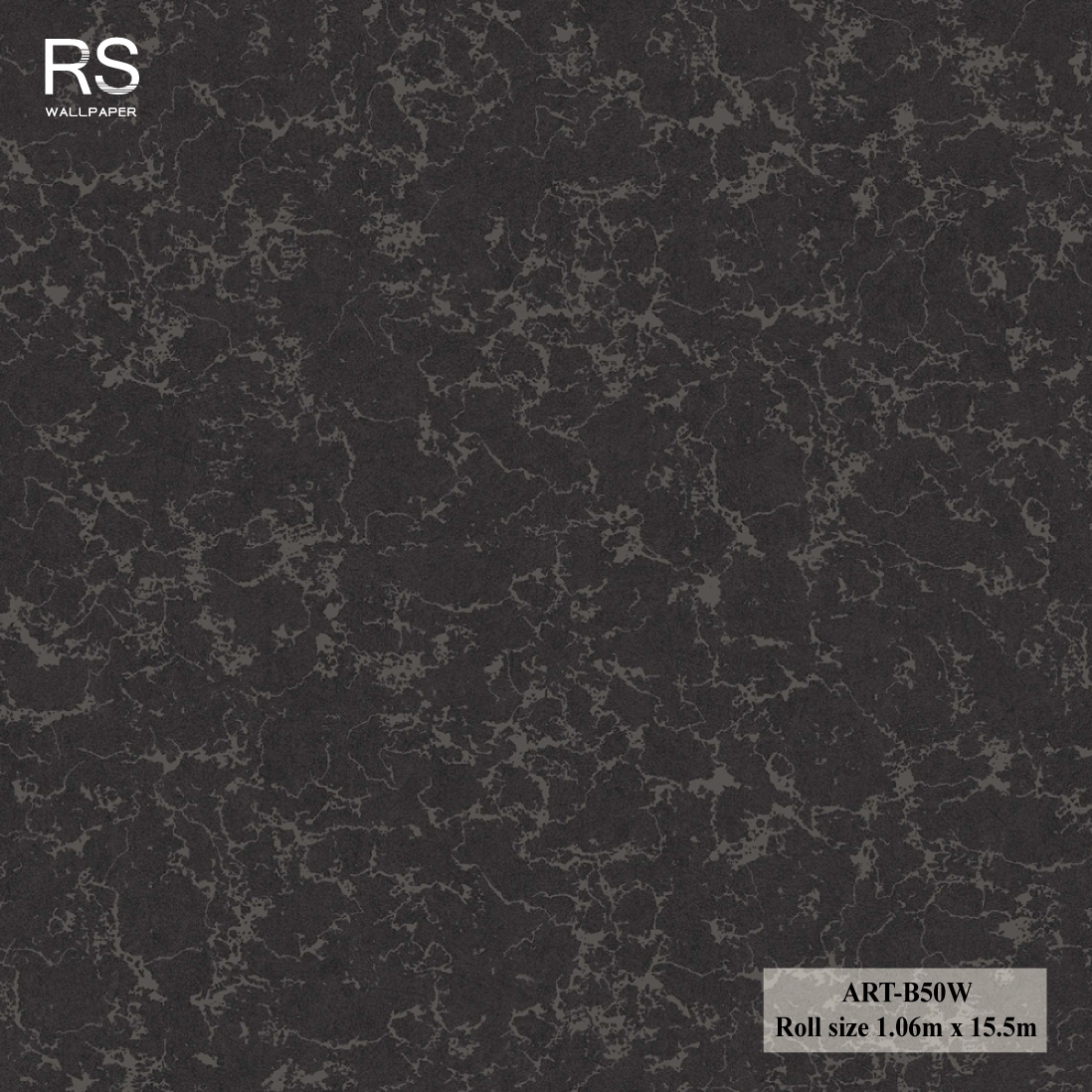 วอลเปเปอร์ ลายหินอ่อนสีดำ ART-B50W