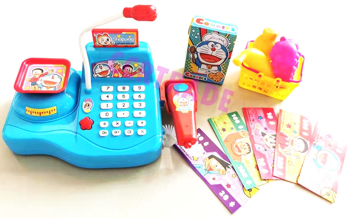 ชุดแคชเชียร์โดราเอม่อน มีเสียง มีไฟกล่อง 26.5 ซม.(ลิขสิทธิ์แท้)(1x3)