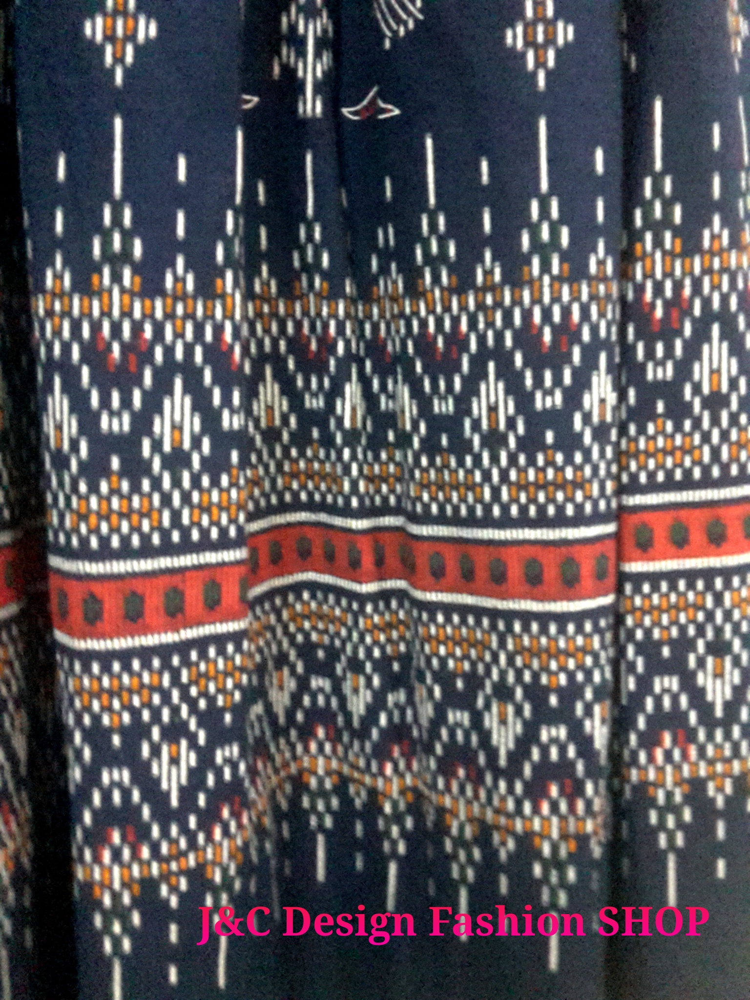 กระโปรงผ้าไทยสำเร็จรูป กระโปรงผ้าไทยผ้าฝ้ายมัดมัดหมี่ กระโปรงผ้าฝ้ายทรงทวิทยาว