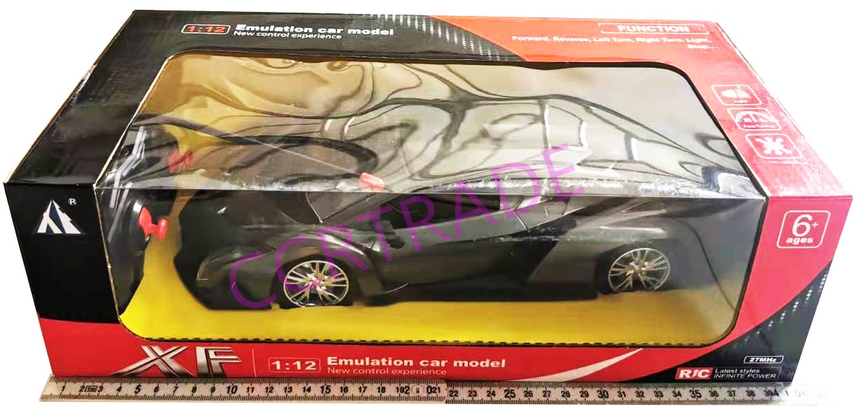 รถแลมโบกีนี่จัมโบ้บังคับ+ถ่านชาร์ท มีไฟหน้าไฟท้ายกล่อง 20x41 ซม.(1x3)