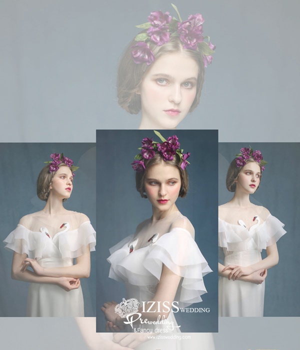 PW562- **พรีออเดอร์ค่ะ**ชุดคู่ถ่ายพรีเวดดิ้ง (prewedding dress) & ชุดแต่งงานแฟนซี (Fancy wedding dress)ชายหญิง "ธีมสีขาว"