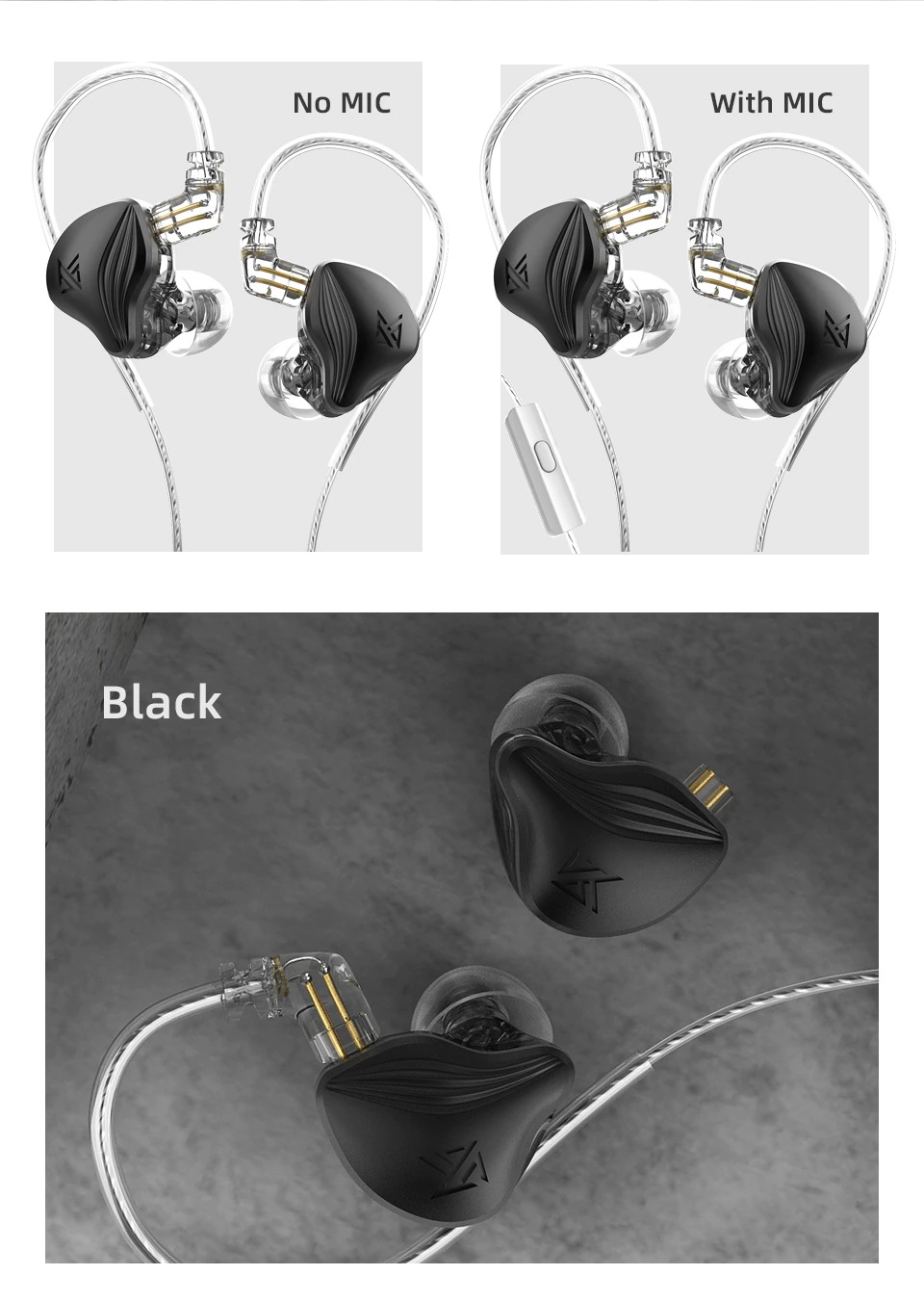 ขาย KZ ZEX หูฟัง 2 ไดรเวอร์ Electrostatic+Dynamic ประกันศูนย์ไทย