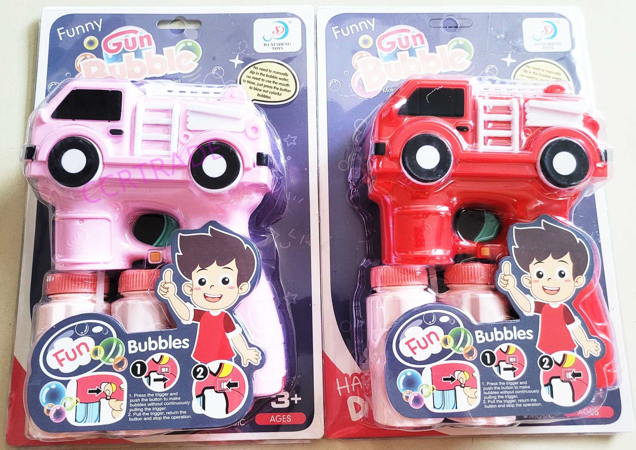 ปืนเป่าฟองรถดับเพลิง มีเพลง มีไฟแผง 19x28.5 ซม.(1x3)