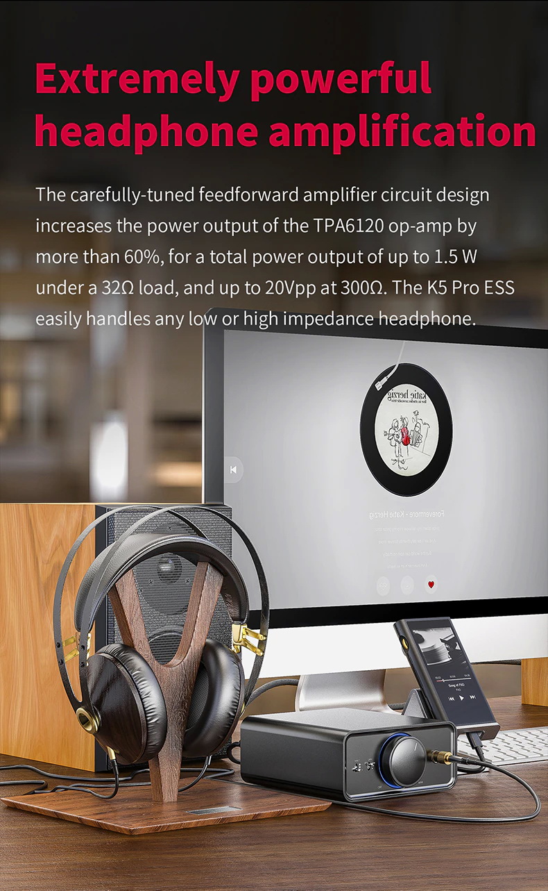 ขาย FiiO K5 Pro ESS DAC/Amp ตั้งโต๊ะระดับ Exclusive ชิป ESS ES9038Q2M ประกันศูนย์ไทย
