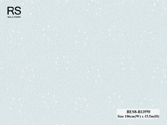 วอลเปเปอร์ ลายจุดเล็กๆ สีขาว พื้นสีฟ้า BES8-B139W