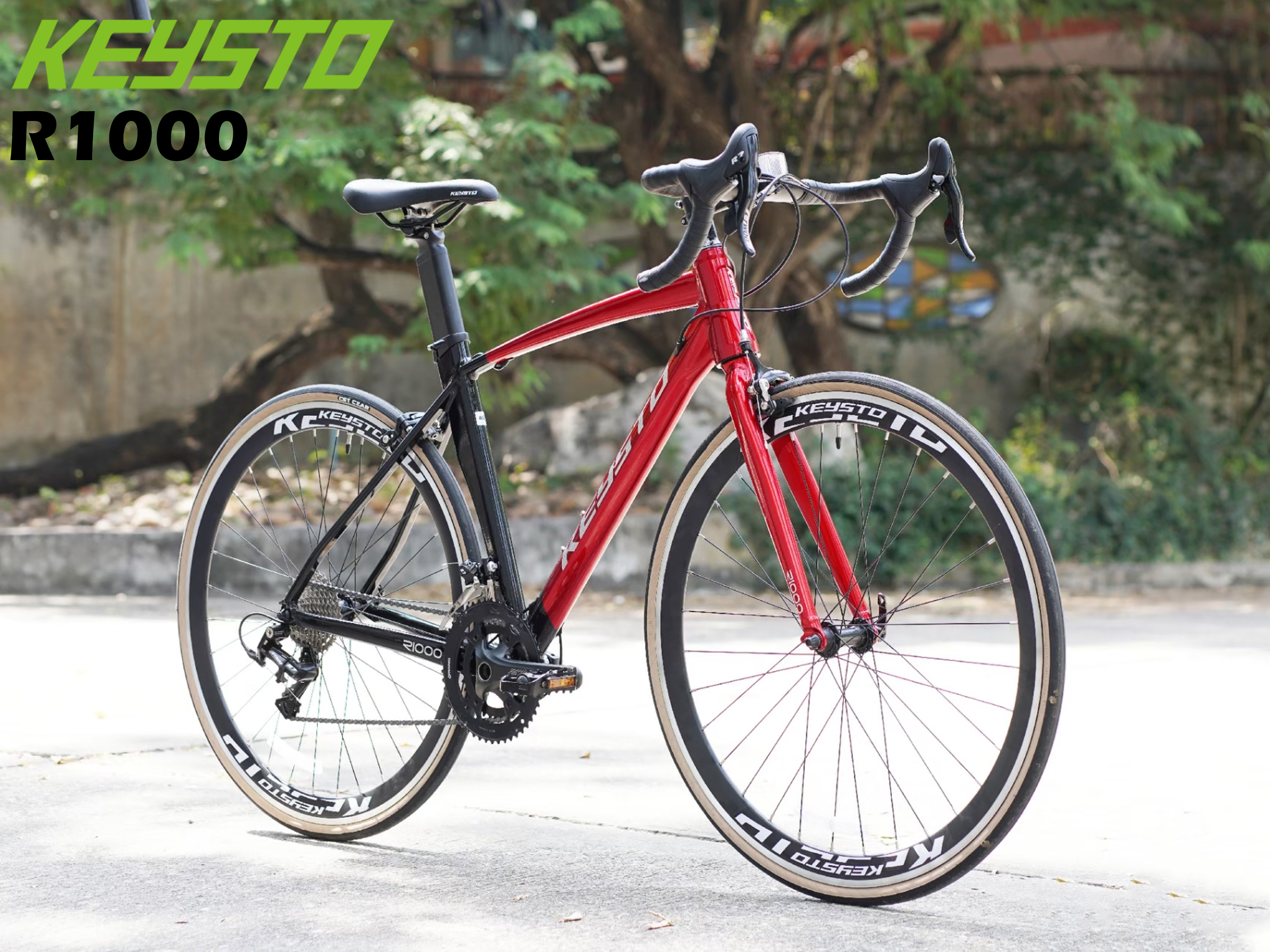KEYSTO : R1000 จักรยานเสือหมอบ เฟรม ALLOY ROAD BIKE ล้อ 700C เกียร์ 20สปีด