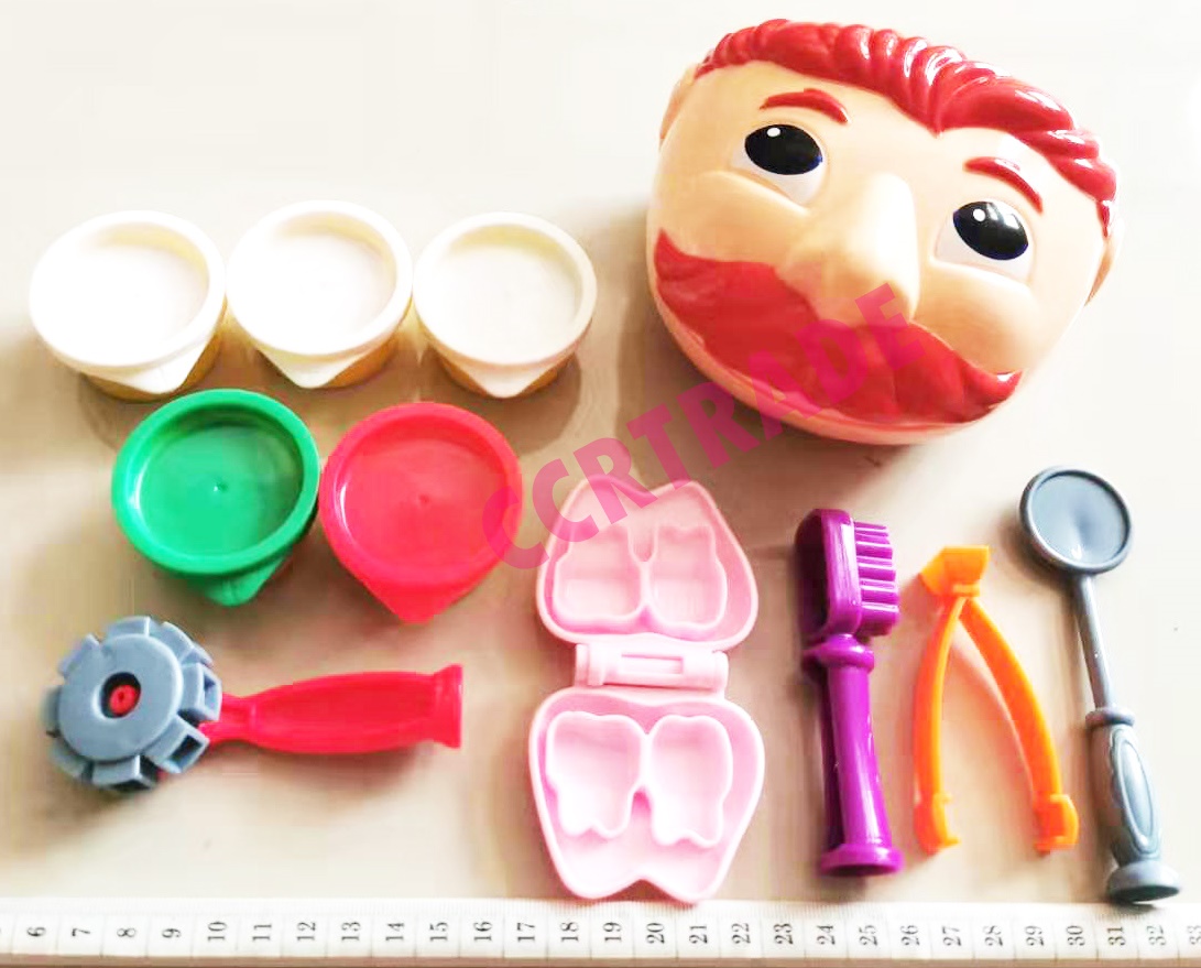 ชุดแป้งโดคุณหมอทำฟัน+อุปกรณ์กล่องใหญ่ 25.5x30 ซม.(1x3)