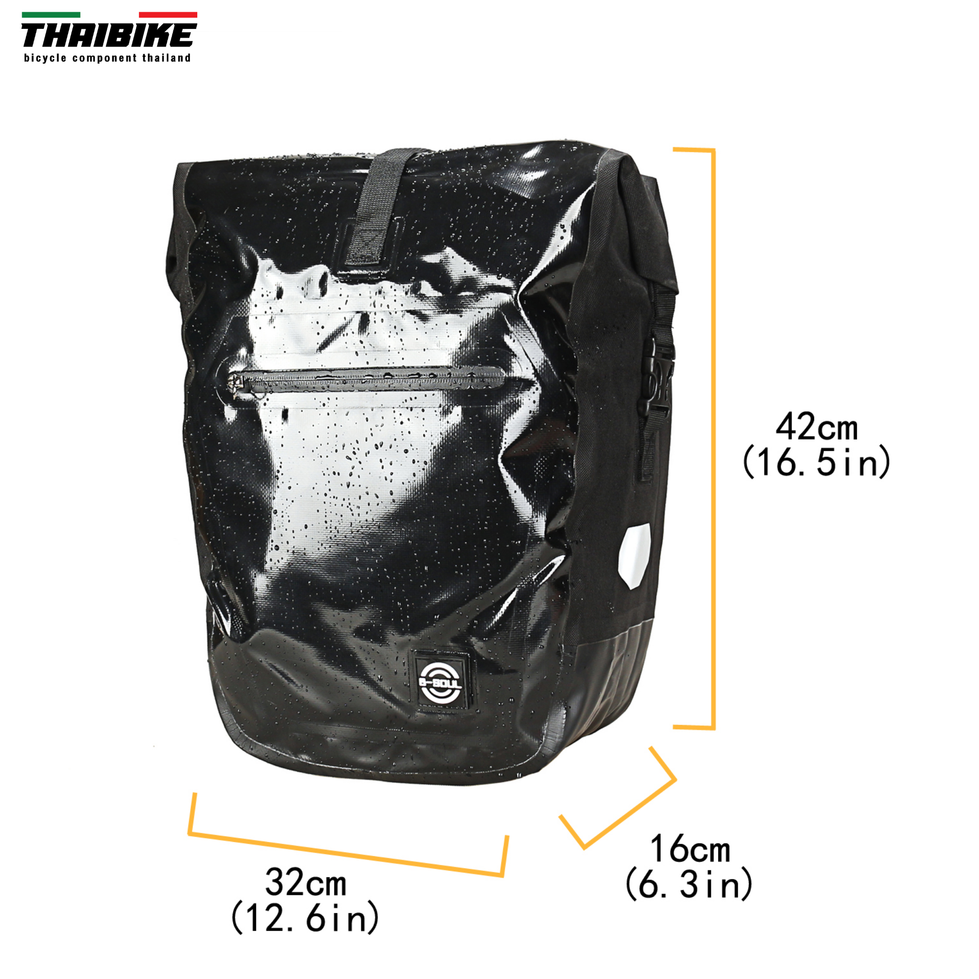 กระเป๋าข้างจักรยานทัวร์ริ่ง B-SOUL แบบกันน้ำ ราคาต่อ 1 ใบ