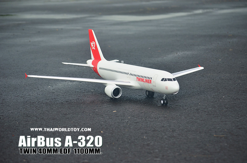 AirBus A-320ฺ EDF JET (PNP) 40MM. TWIN 1100MM.