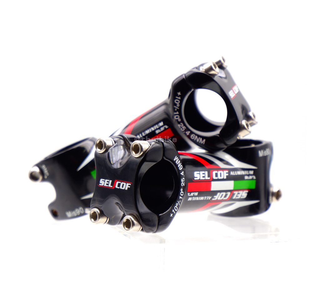 สเต็มจักรยานอลูมิเนียม +-10 ขนาดคอ 25.4 SELCOF KA04W Alu