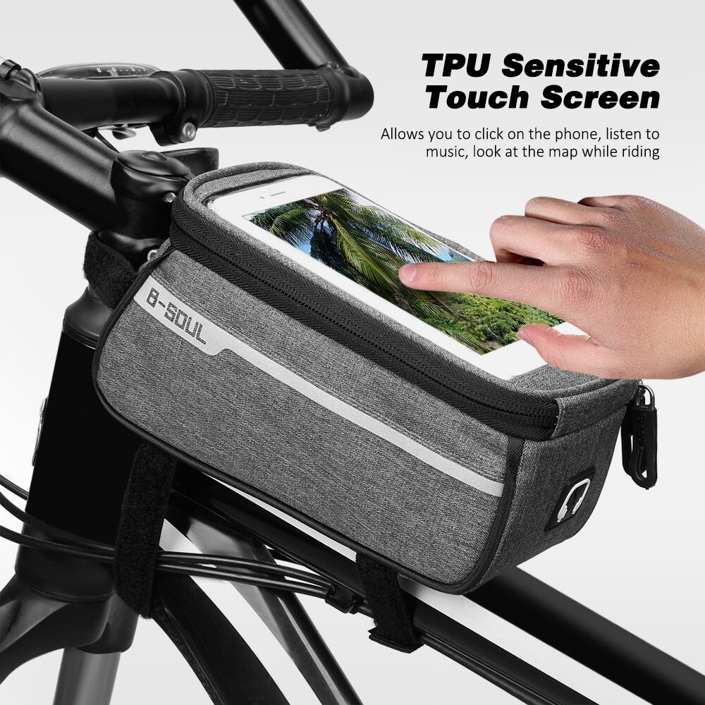 กระเป๋าพาดเฟรมจักรยานแบบใส่มือถือ B-SOUL 249B