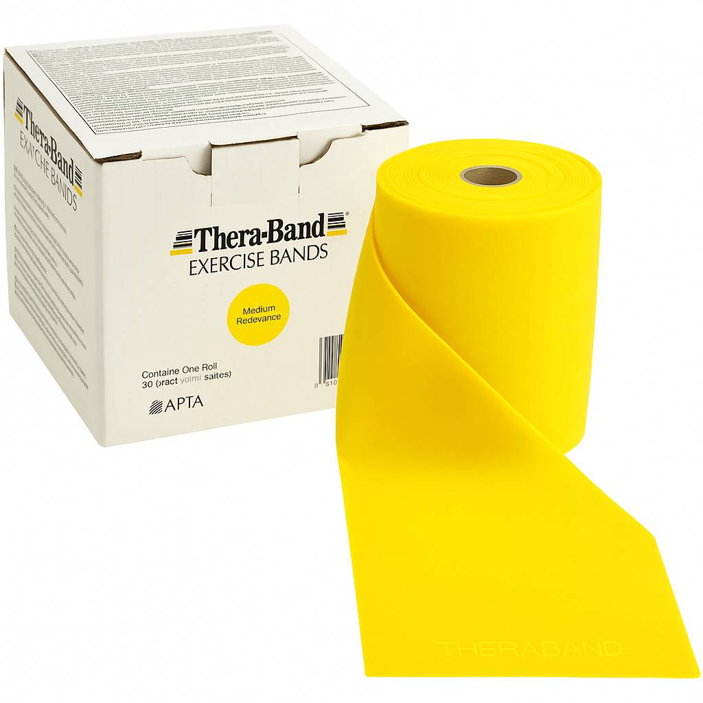 แผ่นยางยืดออกกำลังกายTheraBand ขนาด 45.5 เมตร (50 หลา) USA