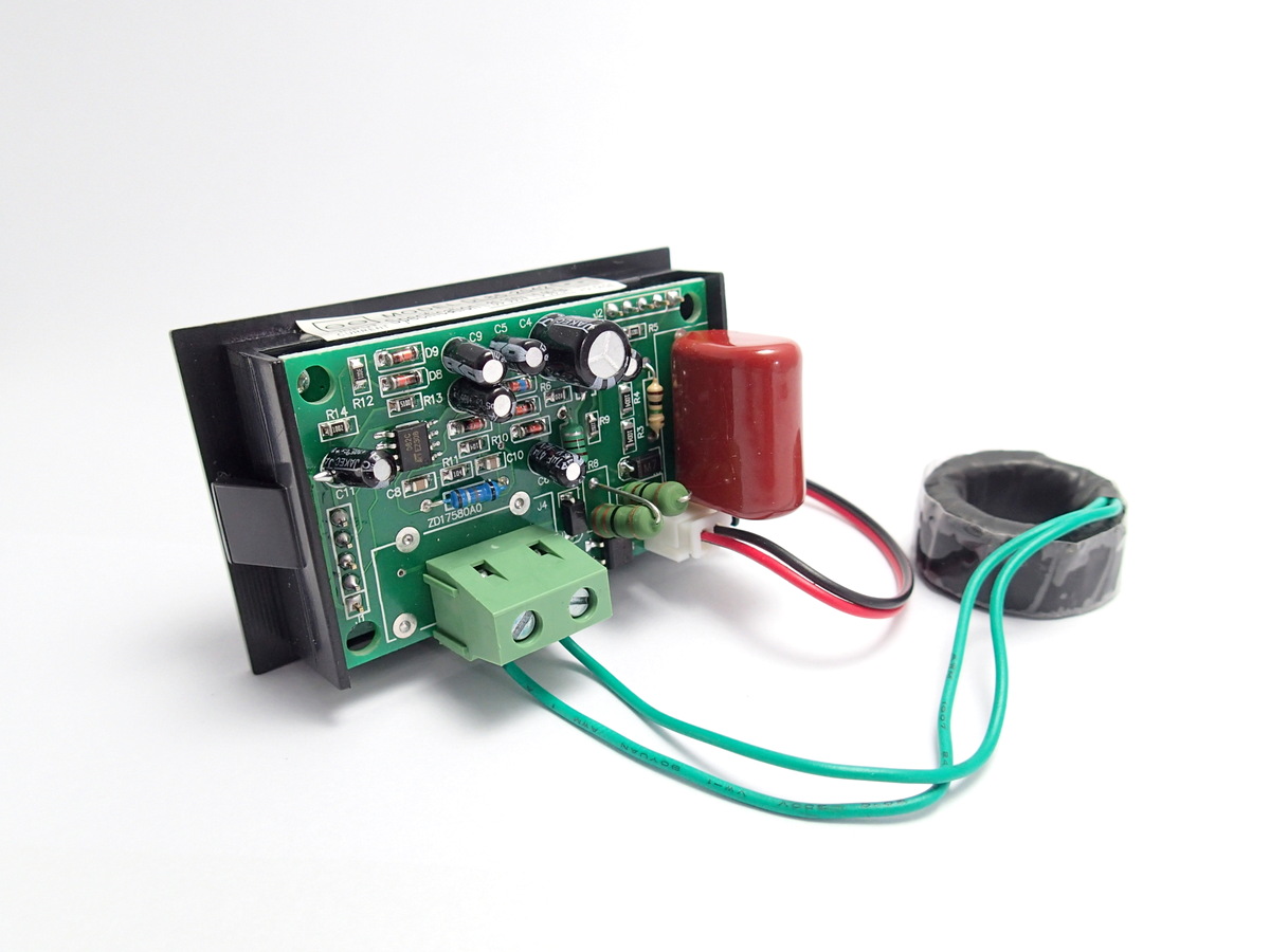 AC Digital Voltmeter / Ammeter 80-300V 0-100A LED [Red/Green] External CT