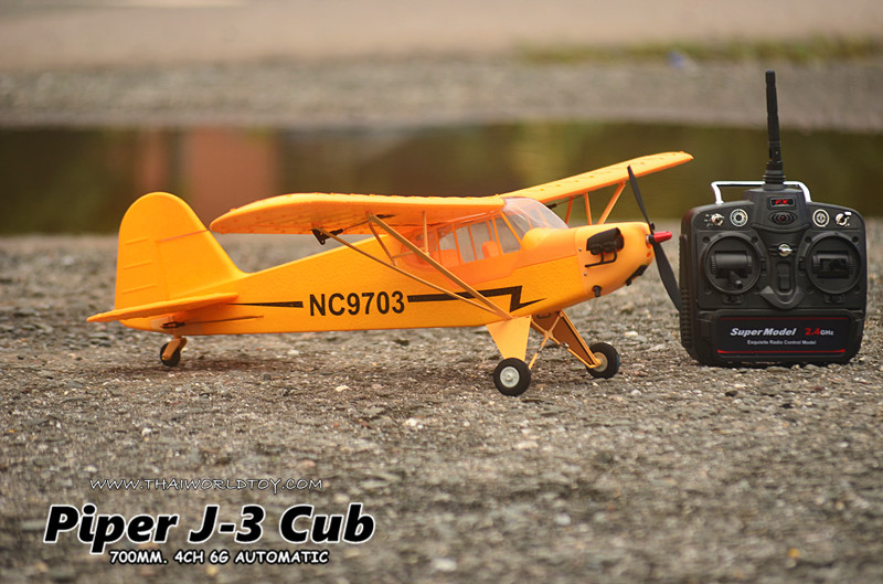 PIPER J-3 CUB Rc Scale 700MM. 4CH Brushless Motor