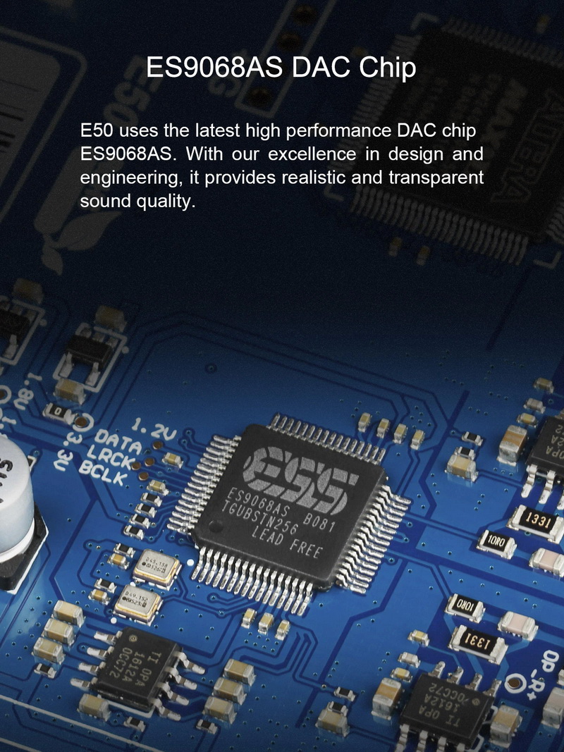 ขาย Topping E50 DAC ตั้งโต๊ะรองรับ MQA, Hi-Res ประกันศูนย์ไทย