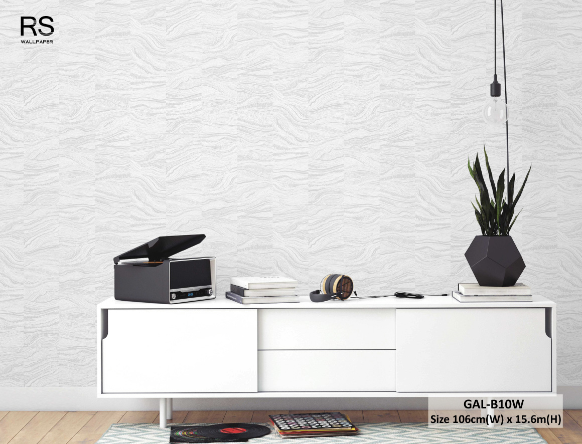 วอลเปเปอร์ลายหินอ่อนสีขาว GAL-B10W