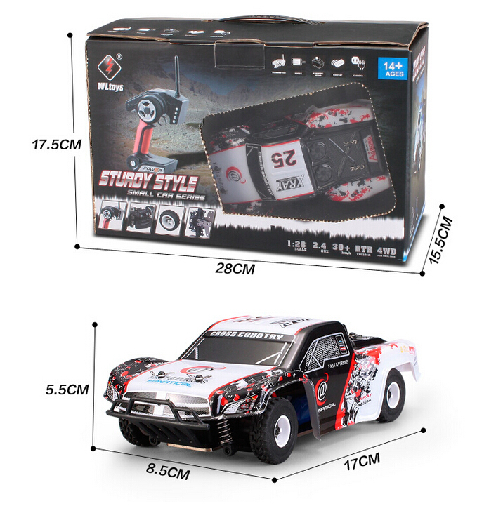 WL-K999 Mini Rc Car 1:28 Hi-Speed 30Km/h