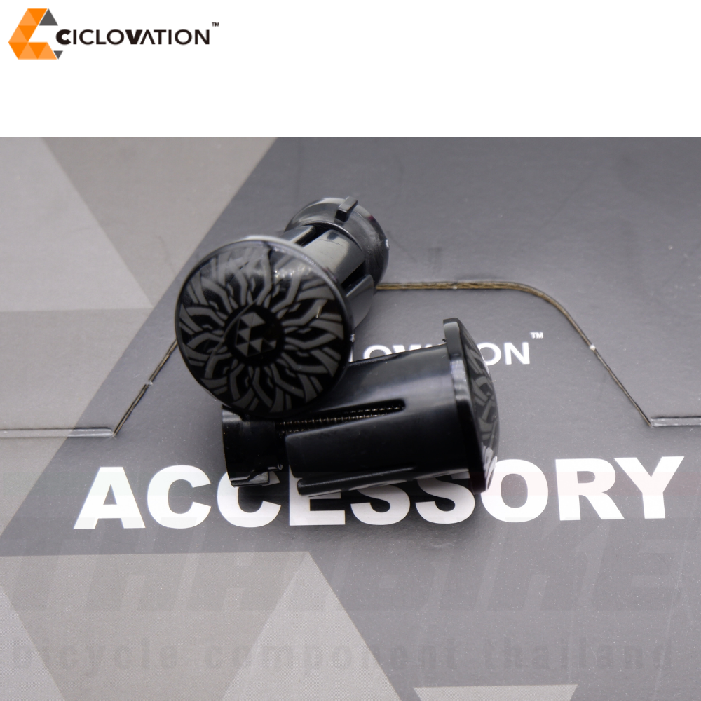 จุกฝาปิดปลายแฮนด์จักรยาน ยี่ห้อ CICLOVATION รุ่น Advanced UFO Turbo End Plugs