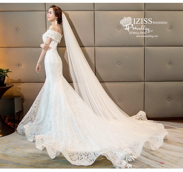 BR361 **พรีออเดอร์**ชุดแต่งงาน&ชุดเจ้าสาวแนวเรียบหรู สีขาวเกรดพรีเมี่ยม น่ารัก สวยโดดเด่นไม่ซ้ำใคร