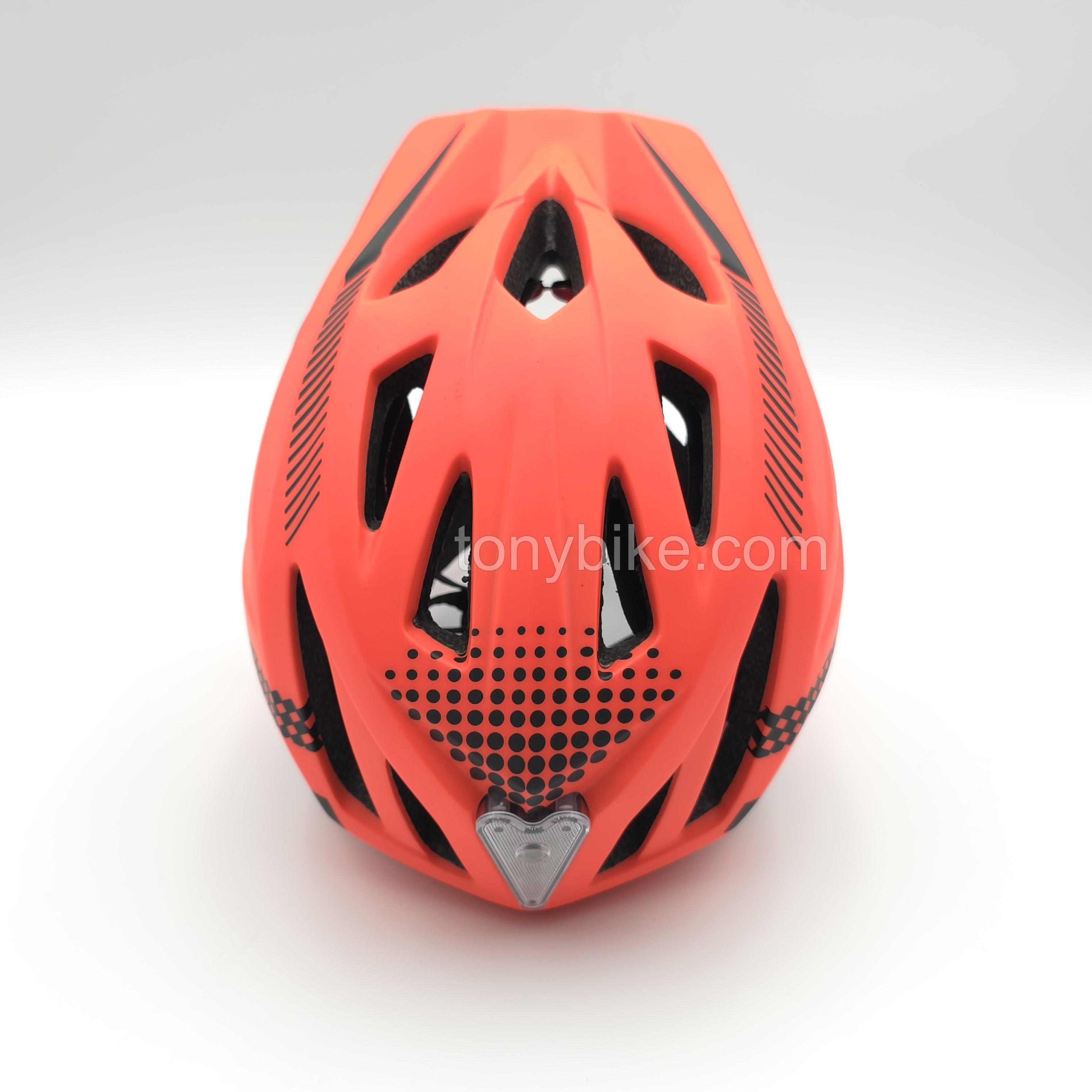 หมวกจักรยานเด็ก เต็มใบ สีแดงดำ 46-53 ซม.