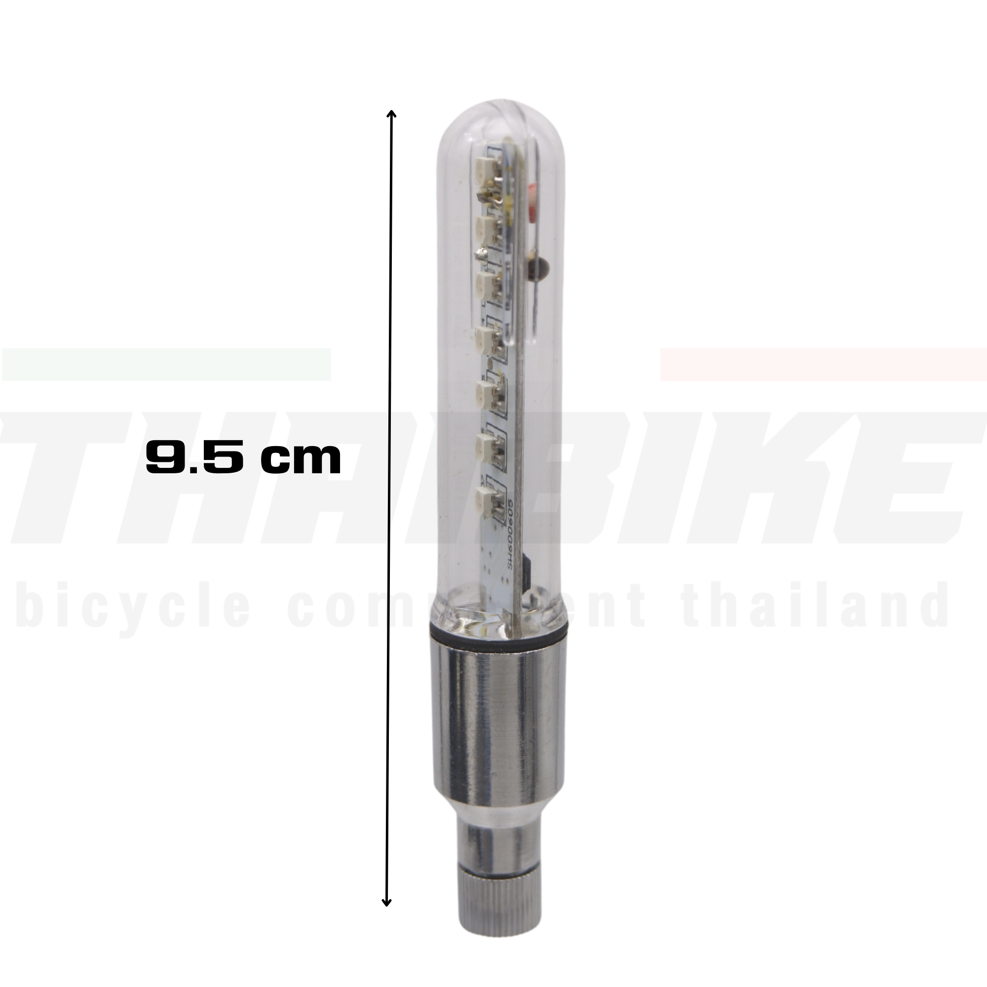 ไฟติดจุ๊บลมจักรยานแบบอลูมิเนียม Bike Tire Valve Cap Lights Spoke Light 1 ชิ้น