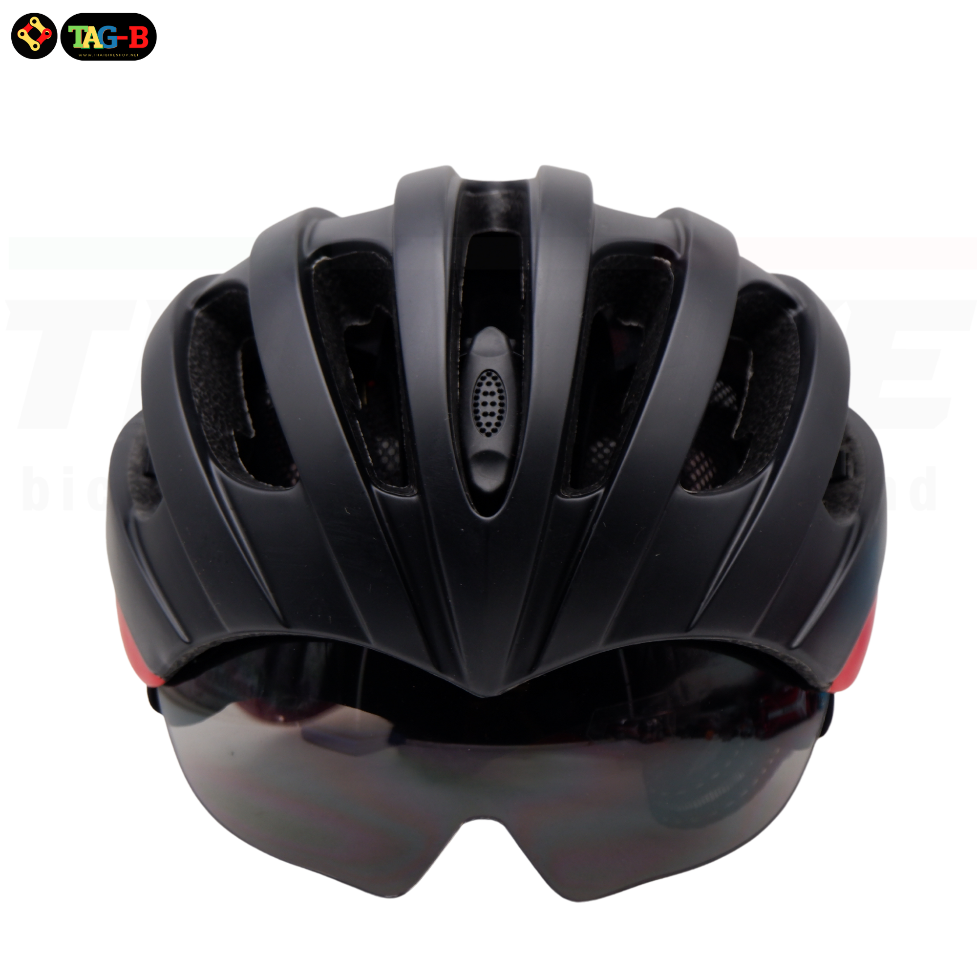 หมวกกันน็อคจักรยานแบบมีแว่นยี่ห้อ CIGNA รุ่น TB03 หมวกแว่น