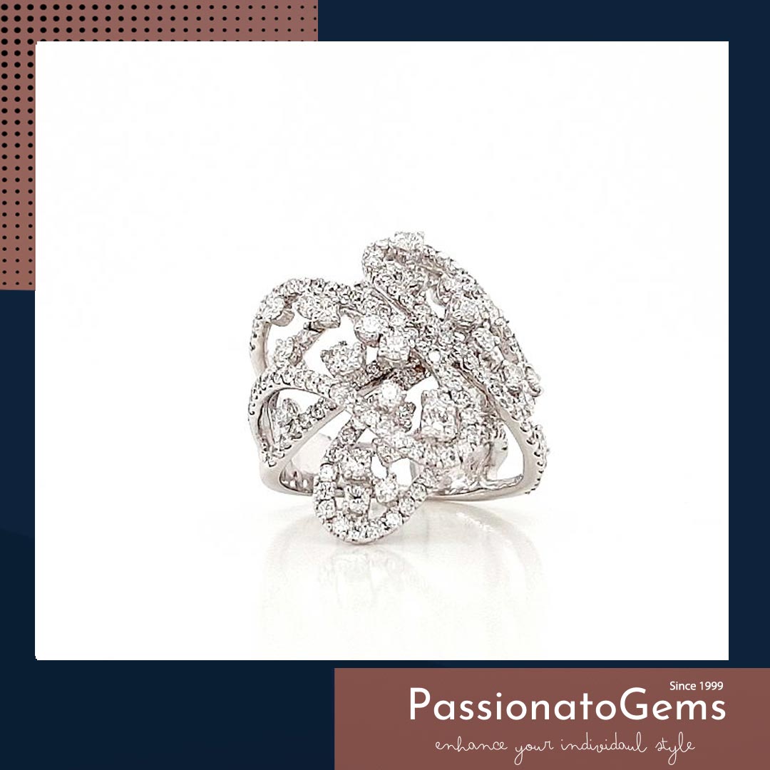 รหัส SKR18K0318-34 แหวนเพชร เพชรนน.รวม 3.03 กะรัตมีวงเดียวเท่านั้น Line : @passiongems (อย่าลืมใส่ @หน้าpassiongems นะคะ)