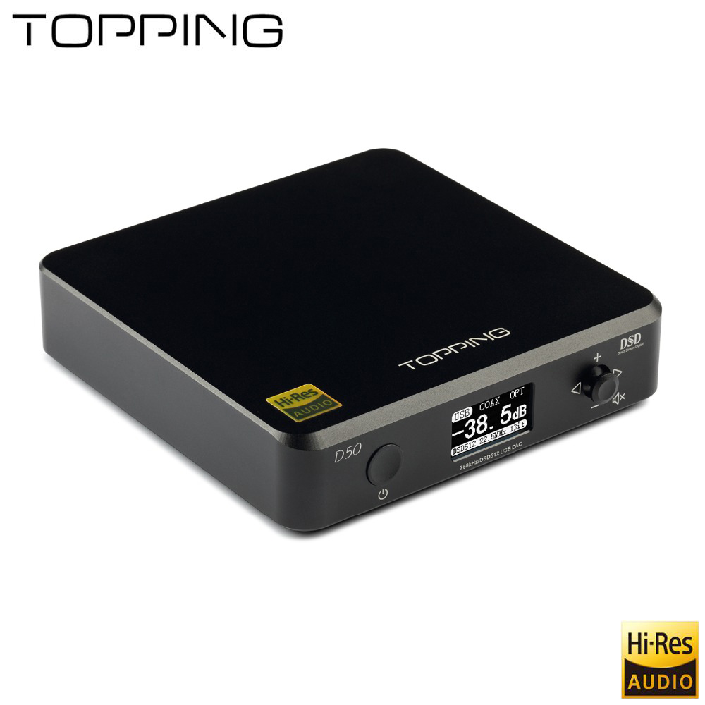 ขาย TOPPING D50 DAC ตั้งโต้ะระดับ Hi-Res รองรับ DSD512 , iOS , Android , Windows , MAC