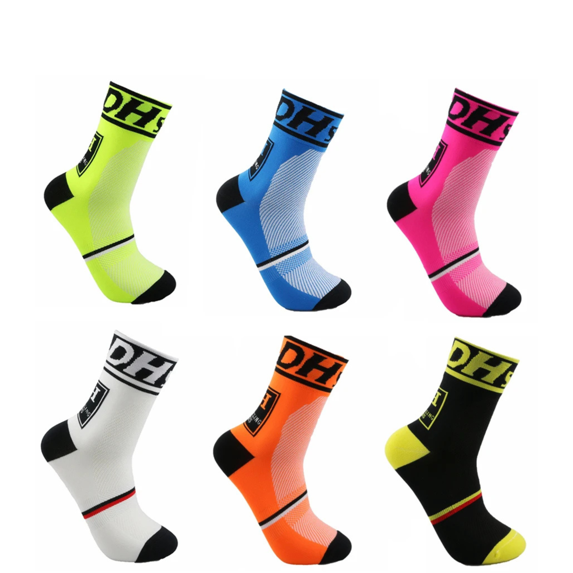 ถุงเท้าจักรยาน ถุงเท้ากีฬาออกกำลังกาย วิ่ง DH SPORT รุ่น DH111 สำหรับเท้าไซต์ 40-45