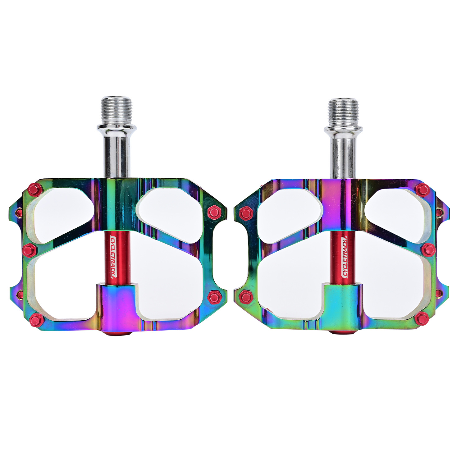 บันไดจักรยาน สีรุ้ง CK K11 mountain bike pedal plating color pedal road bike folding bike pedal 260g