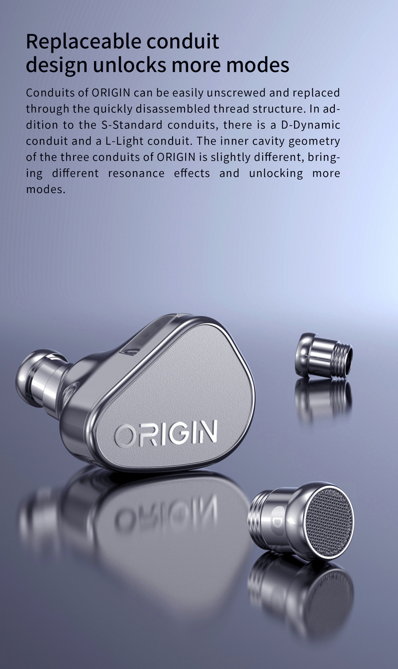 TANCHJIM Origin หูฟัง IEMs ไดรเวอร์ไดนามิก เปลี่ยนท่อนำเสียงได้ สาย OFCชุบเงิน Litz ประกันศูนย์ไทย