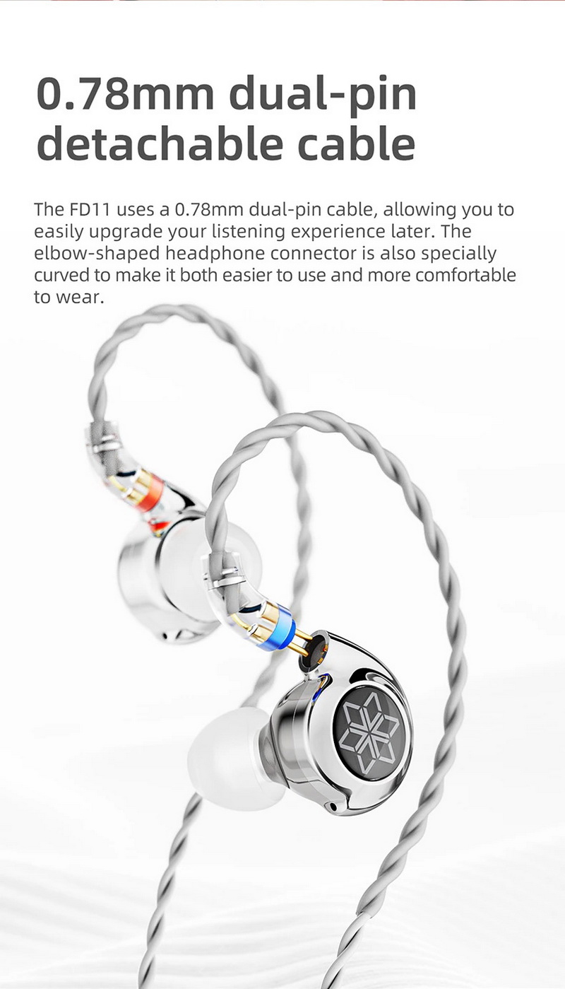 FiiO FD11 หูฟัง IEMs ไดรเวอร์ Dynamic เทคนิคระดับไฮเอนด์ เสียงที่ไม่เหมือนใคร ประกันศูนย์ไทย