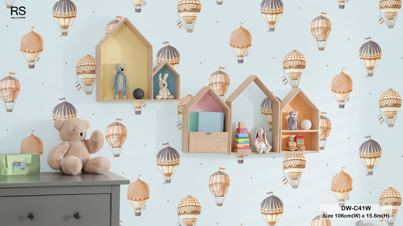 วอลเปเปอร์ห้องเด็ก ลายบอลลูน Dream Balloon No.DW-C41W
