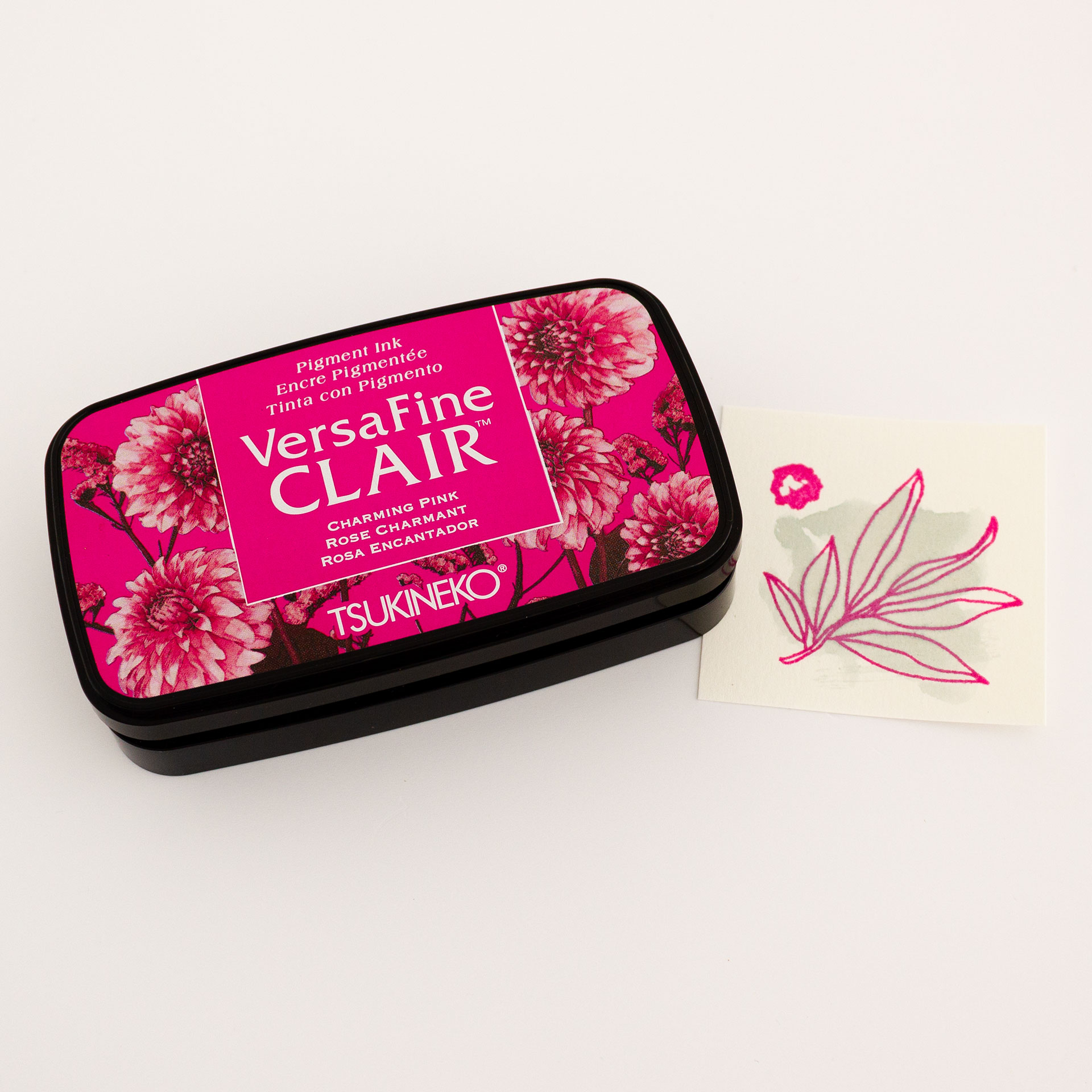 หมึกปั๊มกระดาษ versafine clair_charming pink (สีชมพู)