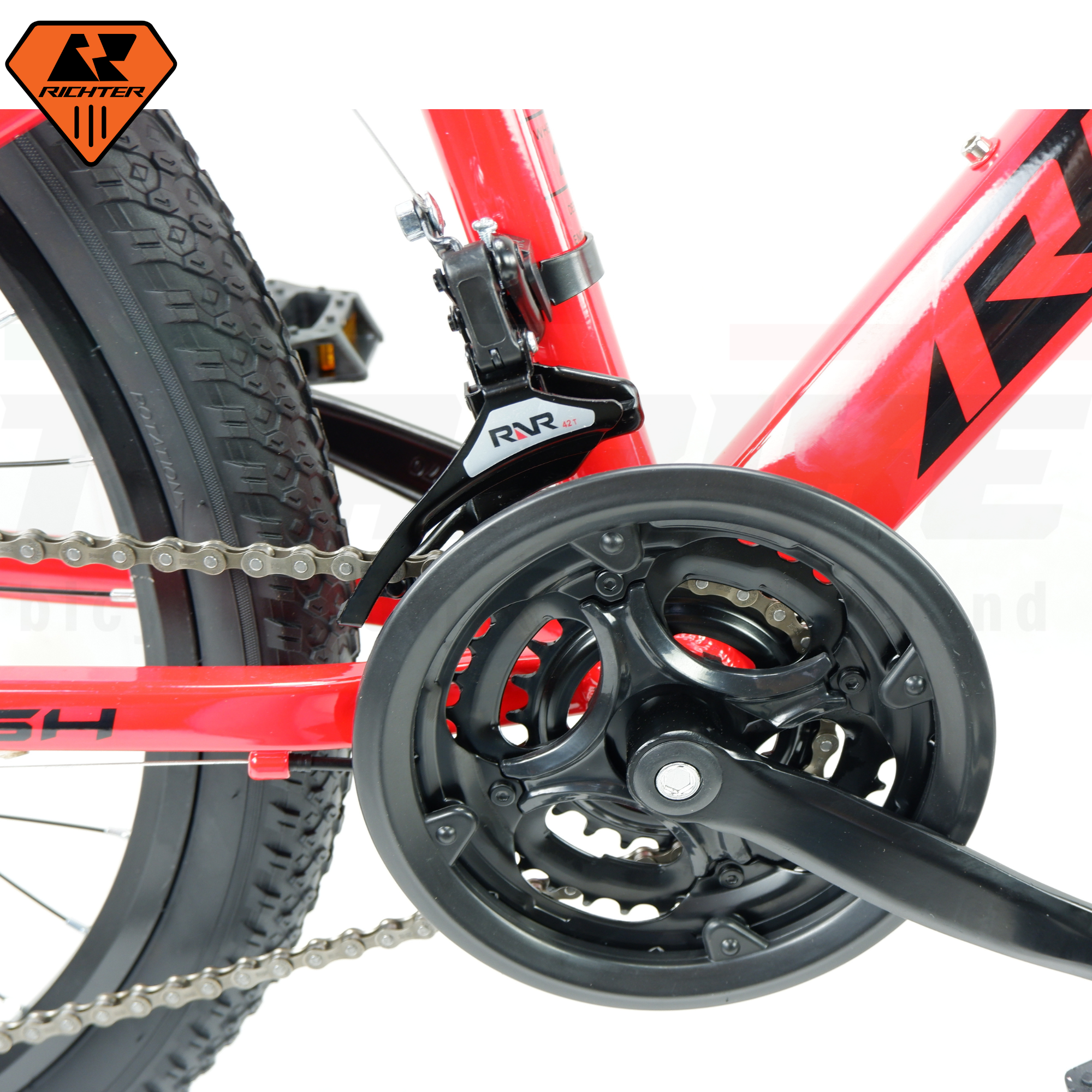 จักรยานเสือภูเขาล้อ 24 นิ้ว เฟรมอลูมิเนียม RICHTER SMASH 24