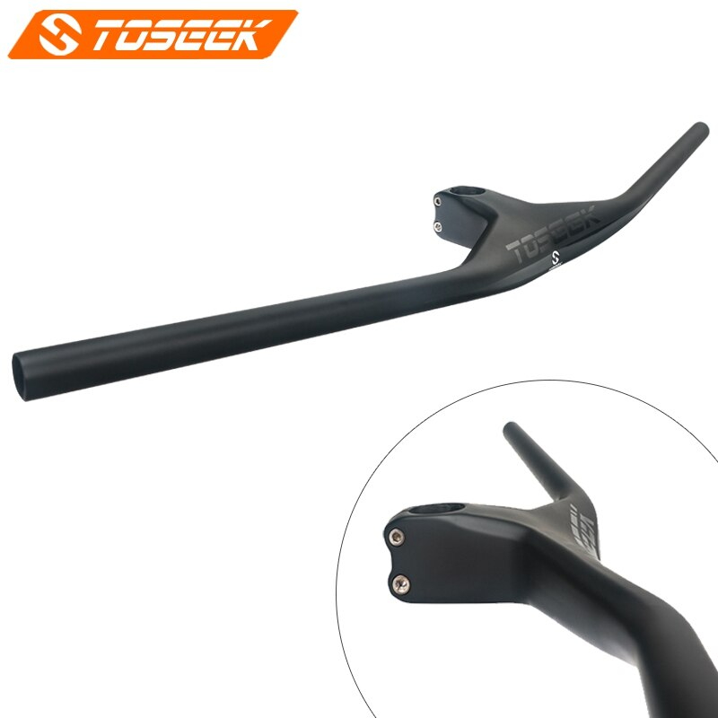 แฮนด์จักรยานเสือภูเขาคาร์บอนแบบอินทริเกต TOSEEK mountain bike carbon fiber