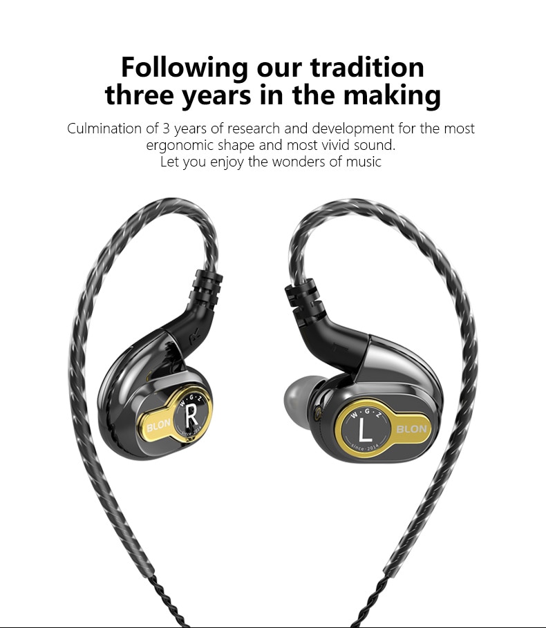 ขาย Blon BL05 หูฟัง Dynamic 10mm ใช้ Carbon Diaphragm เป็นส่วนประกอบไดร์เวอร์