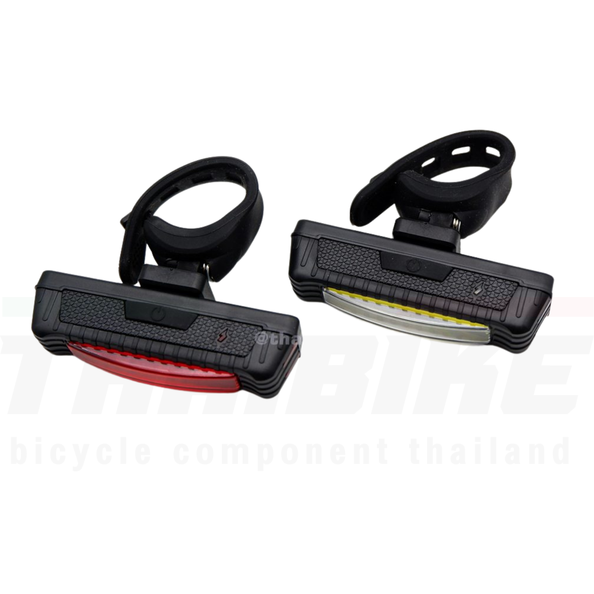 ไฟหน้า ไฟท้ายจักรยานแบบชาร์จ USB KEEPER FH-019 ไฟสีแดง ไฟสีขาว (แพค OPP)