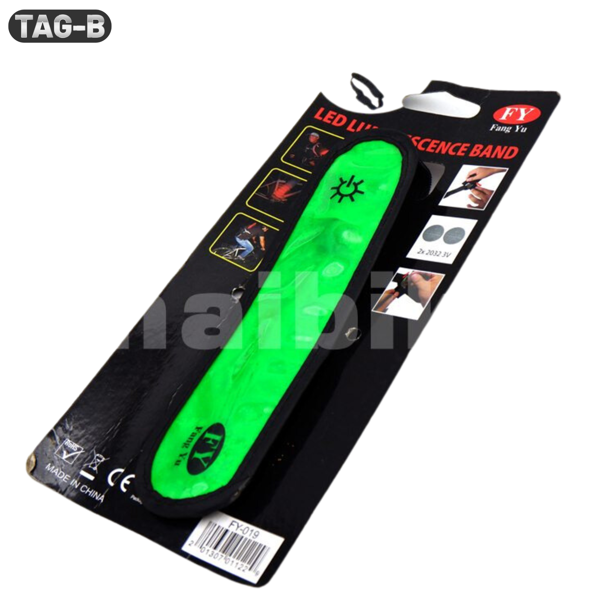 สายรัดข้อมือ สายรัดข้อเท้าสะท้อนแสง ปั่นจักรยาน ขี่มอเตอร์ไซต์