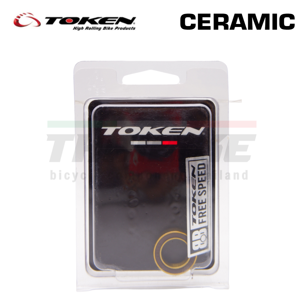 ตลับลูกปืนล้อจักรยานแบบเซรามิค สำหรับจักรยาน เกรดพรีเมี่ยม ยี่ห้อ TOKEN 6802 6803 15267 699 6902 6903