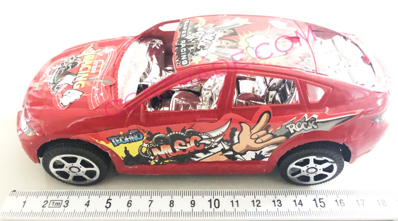 รถแข่งสีสดเบาะเงา มีลาน 17.5 ซม.