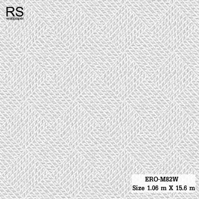 วอลเปเปอร์ ลายผ้าสาน สีเทาเงิน ERO-M82W