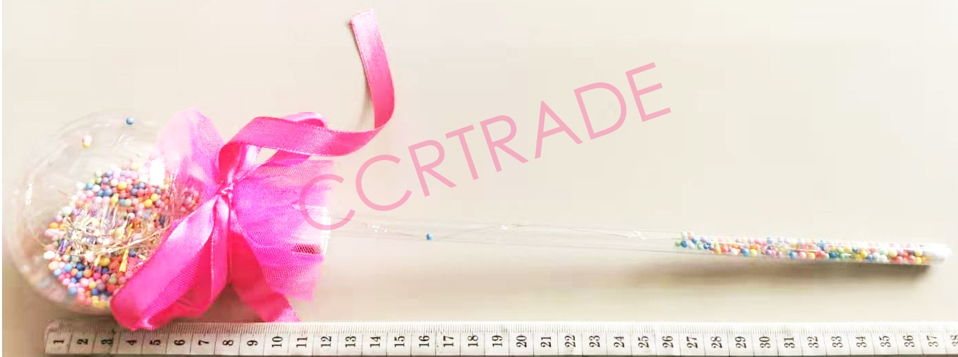 คทานางฟ้ากลม มีไฟ 39 ซม.(มีถ่านในตัว)(1x10)