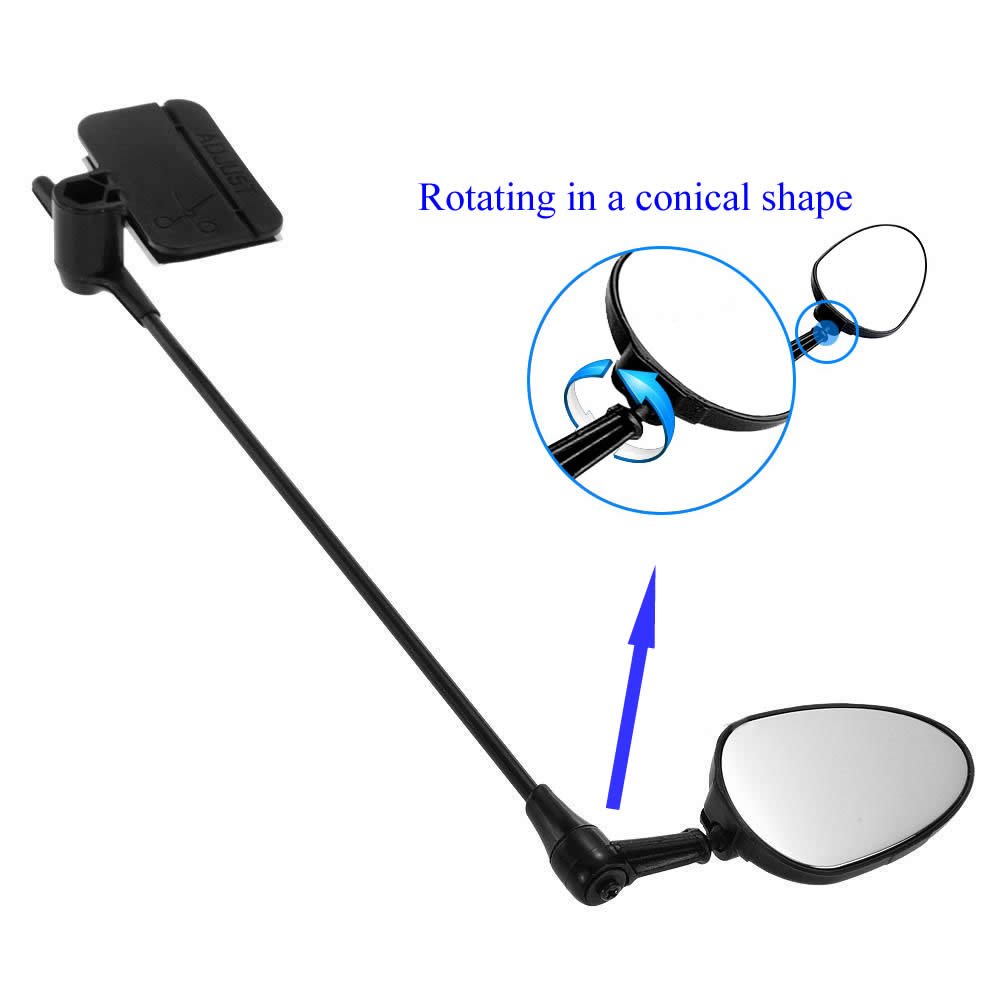 กระจกติดหมวกกันน็อคจักรยาน TAG-B กระจกจักรยาน 1 ชิ้น