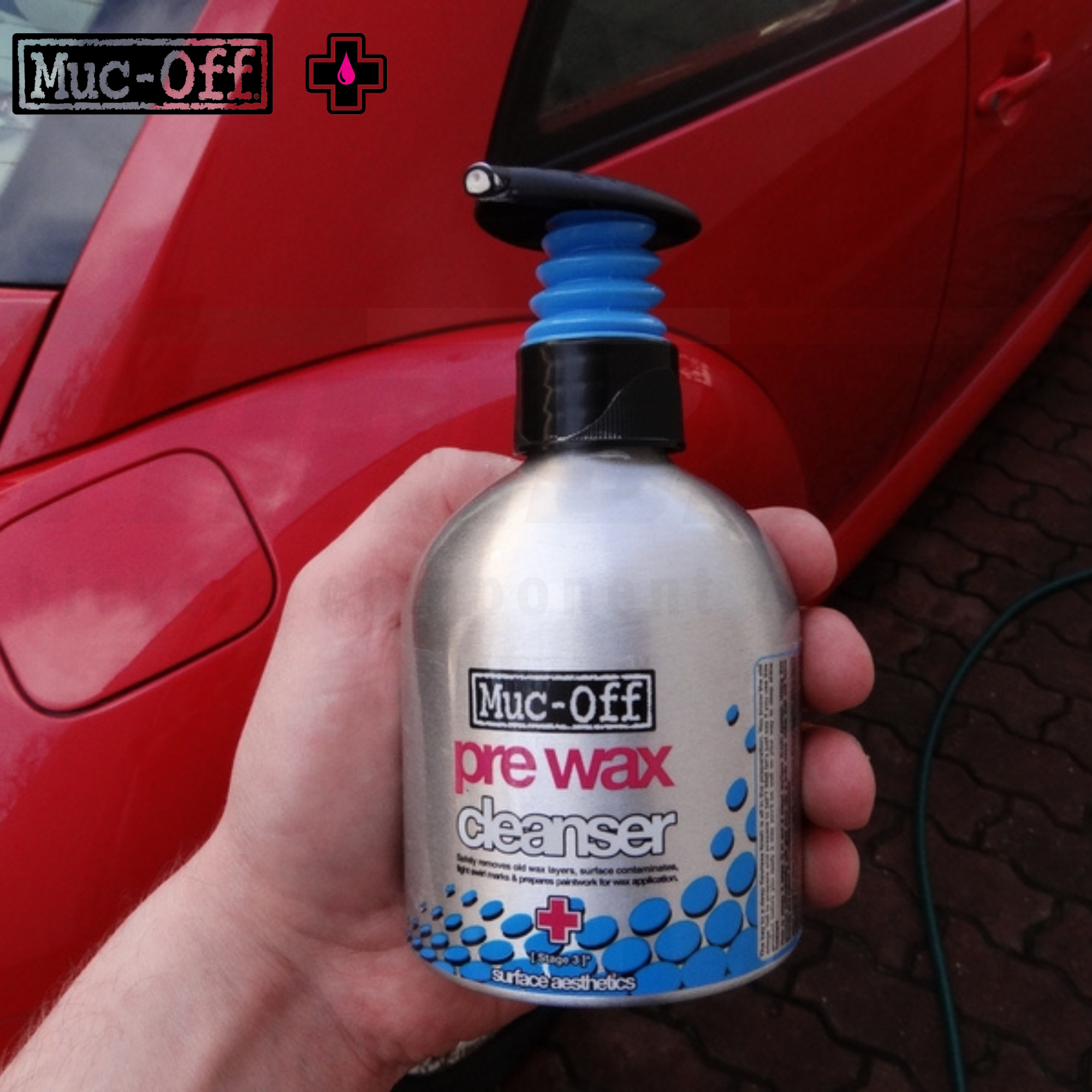 Muc-Off Uber Wax Kit 700 ขี้ผึ้งเคลือบสีรถ น้ำยาล้างคราบแวกซ์เก่า Muc-Off Pre Wax Cleanser