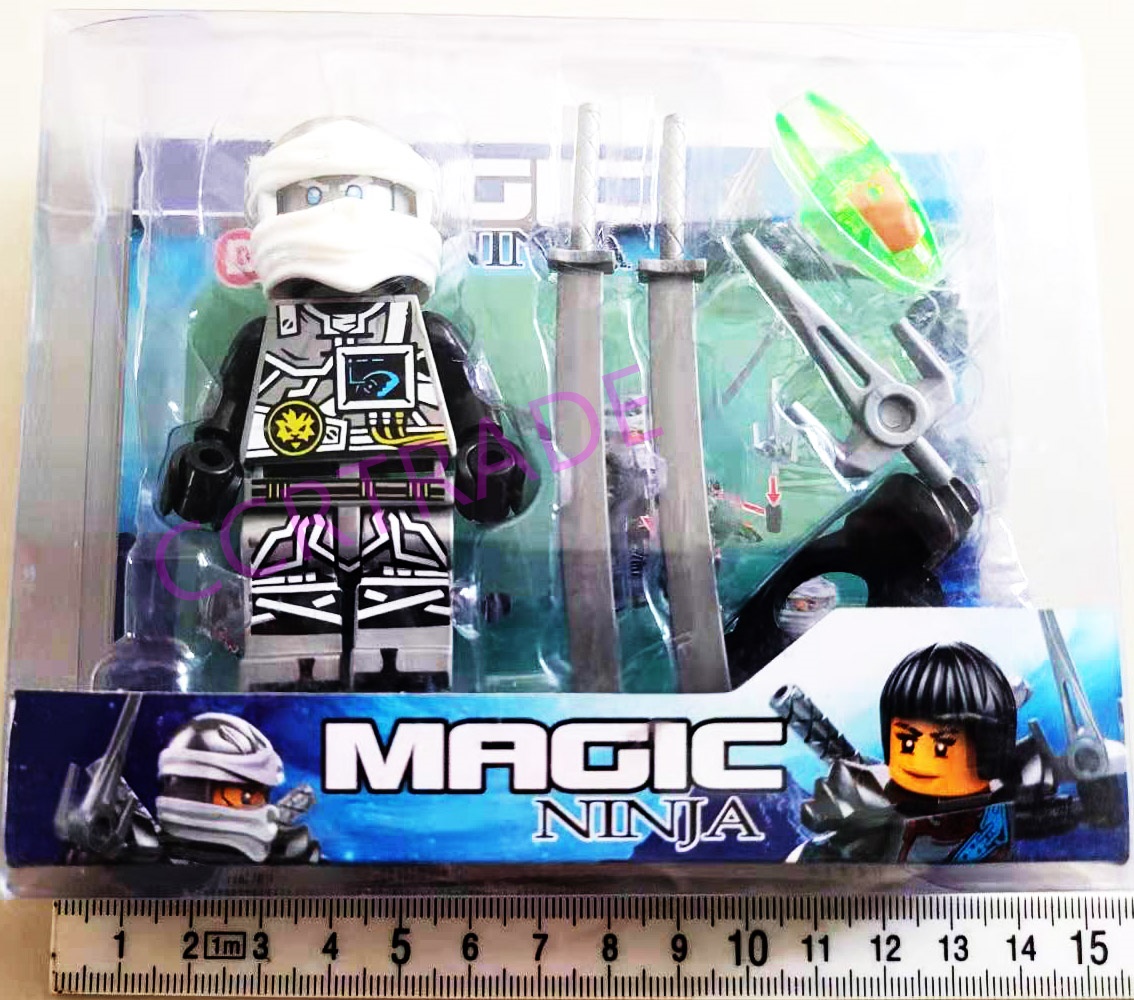 เลโก้นินจา+สเก็ตบอร์ดกล่องใส 10.5x13 ซม.(ลิขสิทธิ์แท้)