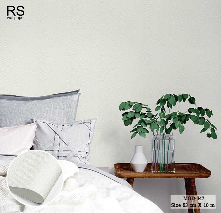 วอลเปเปอร์ สไตล์โมเดิร์นลายซิกแซก สีขาวครีมมีกลิตเตอร์ MOD-J47